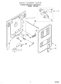 REAR CHASSIS, LIT/OPTIONAL Diagram and Parts List for KESC307BWH4  KitchenAid Range