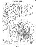 CABINET Diagram and Parts List for AHF19140  Whirlpool Air Conditioner