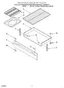 DRAWER AND BROILER Diagram and Parts List for SF362BEGQ7  Whirlpool Range