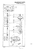 GEARCASE Diagram and Parts List for LA5530XPW2  Whirlpool Washer