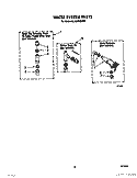 WATER SYSTEM Diagram and Parts List for 4LA6300XXF0  Whirlpool Washer