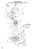Part Location Diagram of 3184312 Whirlpool Housing, Upper (Imperial Gray)
