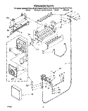 ICEMAKER, LIT/OPTIONAL Diagram and Parts List for ED22DWXTG02  Whirlpool Refrigerator