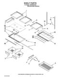 SHELF PARTS Diagram and Parts List for GI6FARXXY07  Whirlpool Refrigerator