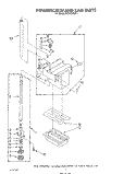 POWER SCREW AND RAM Diagram and Parts List for 7KCCC150T1  KitchenAid Trash Compactor