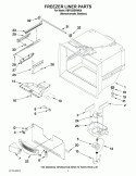 FREEZER LINER PARTS Diagram and Parts List for KBFS25EWMS6  KitchenAid Refrigerator