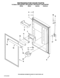REFRIGERATOR DOOR PARTS Diagram and Parts List for WRT579SMYW01  Whirlpool Refrigerator
