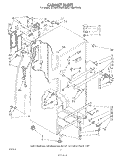 CABINET Diagram and Parts List for ET18JKYSF05  Whirlpool Refrigerator