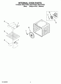 INTERNAL OVEN PARTS Diagram and Parts List for GBD277PRB03  Whirlpool Wall Oven