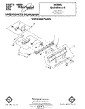 CONSOLE Diagram and Parts List for DU5003XL0  Whirlpool Dishwasher