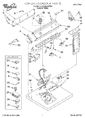 TOP AND CONSOLE, LIT/OPTIONAL Diagram and Parts List for 3LGR5436EQ0  Whirlpool Dryer