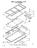 SECTION Diagram and Parts List for RC8850XRH0  Whirlpool Cooktop