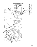 MACHINE BASE Diagram and Parts List for LA5900XSW1  Whirlpool Washer
