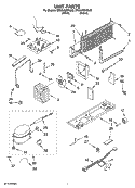 UNIT PARTS Diagram and Parts List for ER8AHMXRL02  Whirlpool Refrigerator