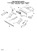 TOP VENTING PARTS, OPTIONAL PARTS Diagram and Parts List for RBD275PDS14  Whirlpool Wall Oven