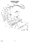 CONTROL Diagram and Parts List for ED0GTKXKQ01  Whirlpool Refrigerator