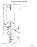 BRAKE AND DRIVE TUBE Diagram and Parts List for LA7780XSW2  Whirlpool Washer