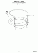 HEATER PARTS Diagram and Parts List for 7GU2300XTVQ0  Whirlpool Dishwasher