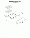 DRAWER AND RACK PARTS Diagram and Parts List for ISG650WS01  Whirlpool Range