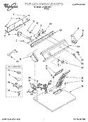 SECTION Diagram and Parts List for LER3634EW0  Whirlpool Dryer