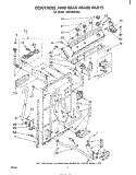CONTROLS AND REAR PANEL Diagram and Parts List for LA5460XPW0  Whirlpool Washer