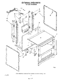 EXTERNAL OVEN Diagram and Parts List for SF3300ERW0  Whirlpool Range
