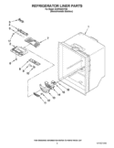 REFRIGERATOR LINER PARTS Diagram and Parts List for GX2FHDXVY08  Whirlpool Refrigerator