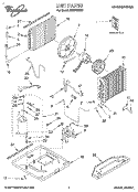 UNIT, LITERATURE Diagram and Parts List for ACQ102XD2  Whirlpool Air Conditioner
