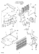 UNIT, OPTIONAL Diagram and Parts List for RT18HDXJW00  Roper Refrigerator