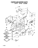 CABINET AND STIRRER, OPTIONAL Diagram and Parts List for KEMS378YBL0  KitchenAid Wall Oven