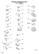 WIRING HARNESS PARTS Diagram and Parts List for 7MLSR6232JT3  Whirlpool Washer