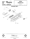 CONSOLE Diagram and Parts List for DP8350XVN0  Whirlpool Dishwasher