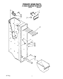 FREEZER LINER Diagram and Parts List for RS22AWXAL00  Roper Refrigerator