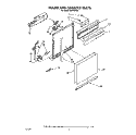 FRAME AND CONSOLE Diagram and Parts List for DU9720XX0  Whirlpool Dishwasher