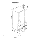 CABINET Diagram and Parts List for EV190EXSW00  Whirlpool Freezer