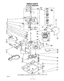 DRIVE Diagram and Parts List for LC4900XMW0  Whirlpool Washer