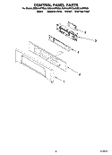 CONTROL PANEL PARTS Diagram and Parts List for RBD245PRT00  Whirlpool Wall Oven