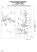 8318272 BURNER ASSEMBLY Diagram and Parts List for LGV4634JT1  Whirlpool Dryer