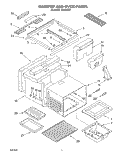 MAINTOP AND OVEN Diagram and Parts List for SS373PEX1  Whirlpool Range