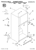 CABINET, LITERATURE Diagram and Parts List for KTRS19ELBL00  KitchenAid Refrigerator