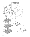 UNIT Diagram and Parts List for RF314PXYW1  Whirlpool Range