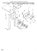 PANEL AND CONTROL Diagram and Parts List for KUCC151JSS0  KitchenAid Trash Compactor