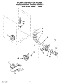 PUMP AND MOTOR PARTS, OPTIONAL PARTS (NOT INCLUDED) Diagram and Parts List for GHW9400PW4  Whirlpool Washer