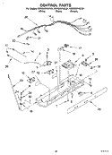 CONTROL Diagram and Parts List for KSRG25FKBL01  KitchenAid Refrigerator