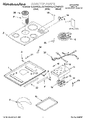 SECTION Diagram and Parts List for KECD805HBL2  KitchenAid Cooktop