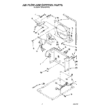 AIR FLOW AND CONTROL Diagram and Parts List for BHDH4000AS0  Whirlpool Dehumidifier