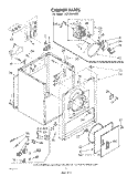 SECTION Diagram and Parts List for 3CFE2510W1  Whirlpool Dryer