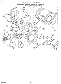 SECTION Diagram and Parts List for REX5635EN0  Roper Dryer