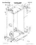 CABINET Diagram and Parts List for KSSS36DWX01  KitchenAid Refrigerator
