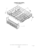 LOWER RACK Diagram and Parts List for KUDS21CS2  KitchenAid Dishwasher